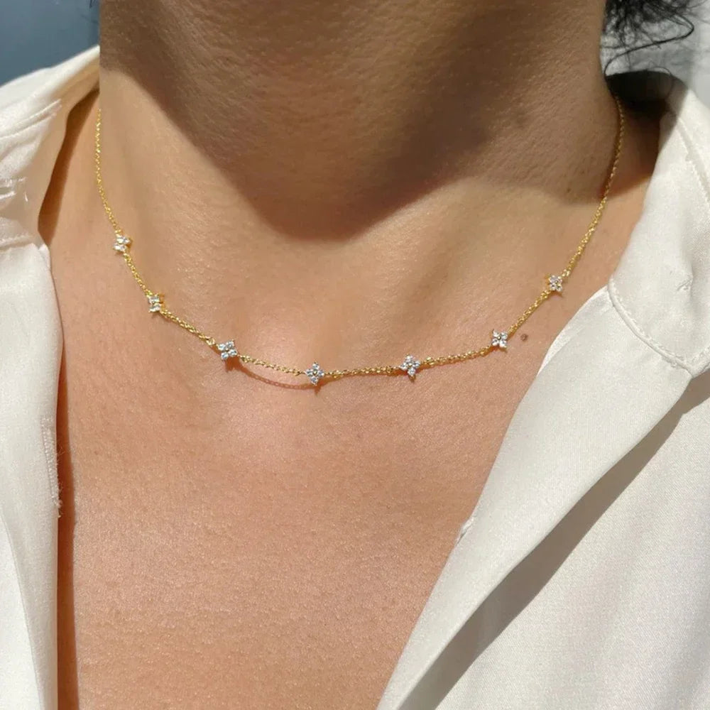 Elysia | 4-leaf necklace
